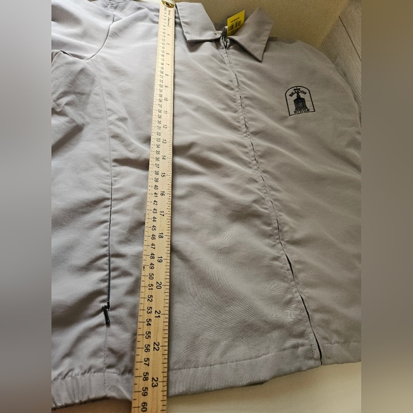 Antigua For Women- Gray Women's  Zip-Up Jacket with Embroidered Logo SZ M - Picture 7 of 9